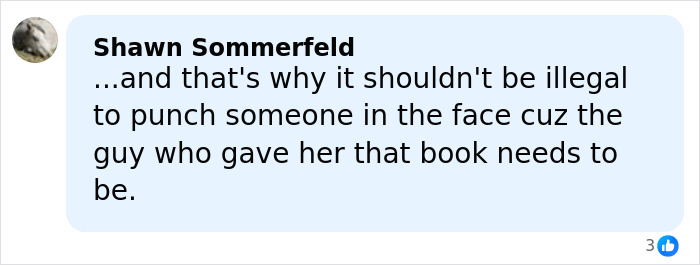Comment from Shawn Sommerfeld discussing a controversial gift male actor gave Margot Robbie sparking women's collective fury.