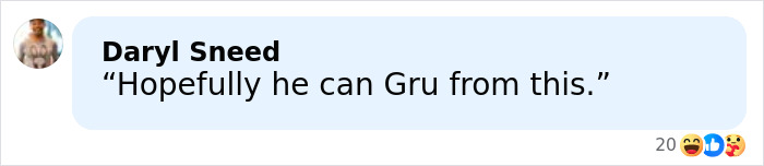 Comment by Daryl Sneed reacting humorously, related to Olympic figure skater's strange music choice banned at Winter Games.