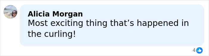 Comment from Alicia Morgan expressing excitement about a major Olympics change after Canada was accused of cheating.