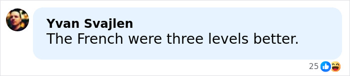 Comment reading The French were three levels better, highlighting French ice skaters' cocky remarks amid Olympic cheating scandal.