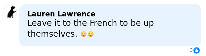 Comment on social media criticizing French ice skaters amid heated Olympic cheating scandal and controversy.