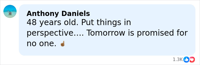 Comment by Anthony Daniels reflecting on life and time, related to James Van Der Beek&rsquo;s friends sharing heartbreaking photos.
