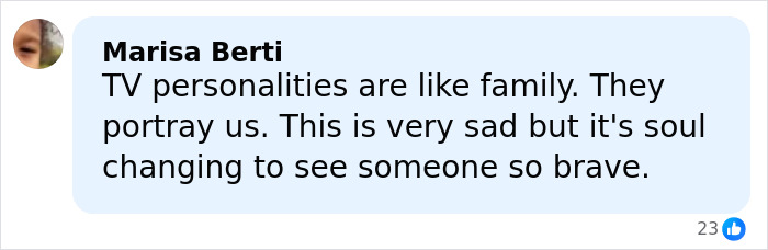 Comment expressing sadness and admiration for James Van Der Beek&rsquo;s friends sharing heartbreaking photos of his final days.
