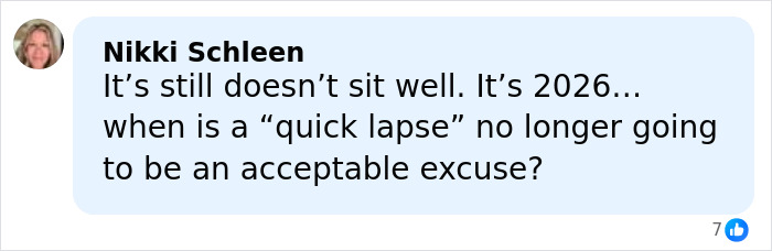 Comment expressing ongoing discomfort with a distasteful joke related to US women's hockey players and Trump's remark.