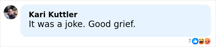 Comment from Kari Kuttler responding to a distasteful joke about US women's hockey players on social media.