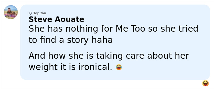 Comment on social media discussing Margot Robbie revealing a gift from a male actor sparking women's collective fury.