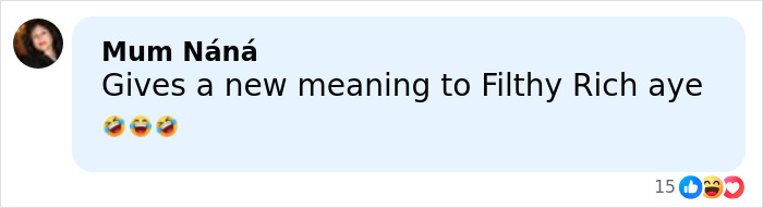 Comment by Mum N&aacute;n&aacute; on social media, reacting humorously to Bill Gates breaking silence on Epstein files.