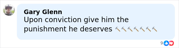 Comment by Gary Glenn expressing support for serious punishment in Timothy Busfield child case charges.