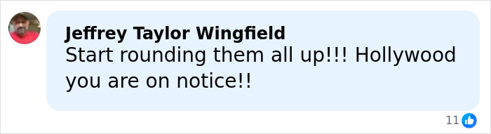 Comment by Jeffrey Taylor Wingfield expressing anger and calling for action related to Timothy Busfield serious charges in child case.