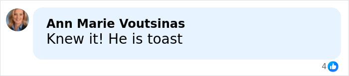 Comment by Ann Marie Voutsinas reacting to Timothy Busfield charges, expressing strong opinion on the child case development