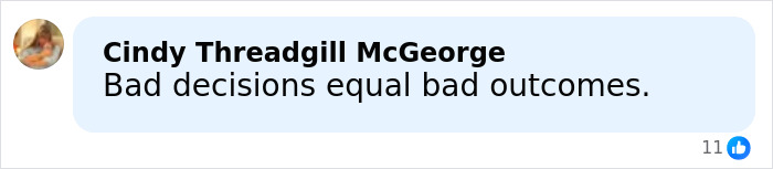 Comment by Cindy Threadgill McGeorge reading bad decisions equal bad outcomes, related to major update in Alex Pretti's case medical examiner ruling.