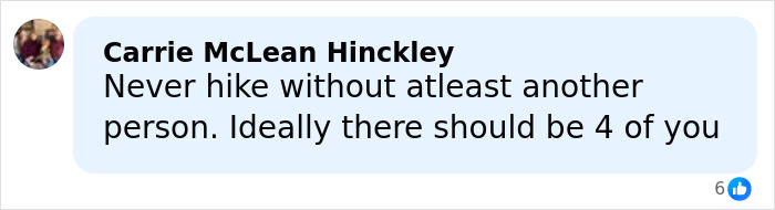 Comment on hiking safety, emphasizing the risks of hiking alone on New York's highest peak with a dog.