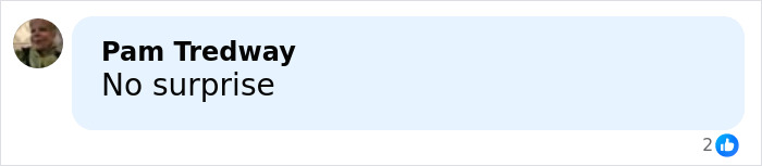 Profile picture of a user named Pam Tredway commenting No surprise on a social media post related to exotic dancer's shocking allegations.