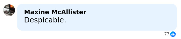 Comment by Maxine McAllister on social media, calling the act of students blowing up sheep with fireworks despicable.