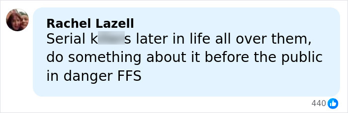 Comment warning about potential future danger related to violent attack and karma involving students and fireworks incident with sheep.