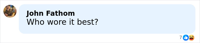 Comment bubble with text asking who wore it best, reacting to a hilariously awkward fashion faux pas during Blake Lively and Justin Baldoni's court showdown.