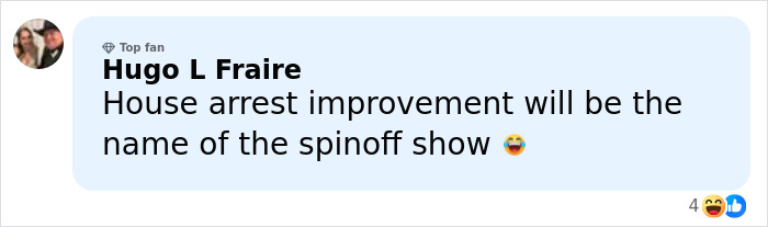 Comment about Home Improvement star Zachery Ty Bryan's arrest and jail sentence with a laughing emoji.