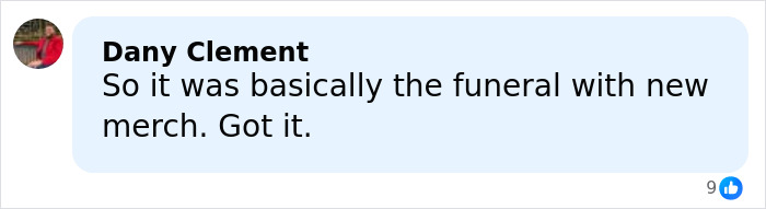 User comment about Kid Rock breaking silence after alternative halftime show that faced criticism, displayed in a social media format.
