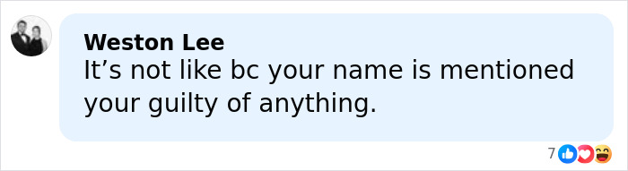 Comment on social media discussing Joe Rogan breaking silence after his name appears in Epstein files.