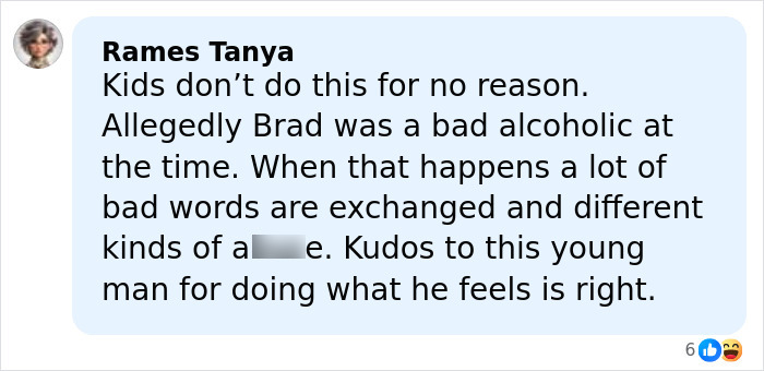 Comment about Brad Pitt's kid sending a brutal message about their relationship in mom's new movie.