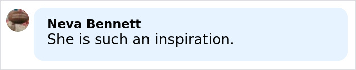 User comment on social media praising Lindsey Vonn as an inspiration following backlash after Olympics accident update.