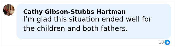 Comment expressing relief that four missing kids have been safely returned to their dad after a foreign orphanage ordeal.