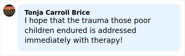 Comment about trauma and therapy for four missing kids returned to dad after foreign orphanage ordeal.