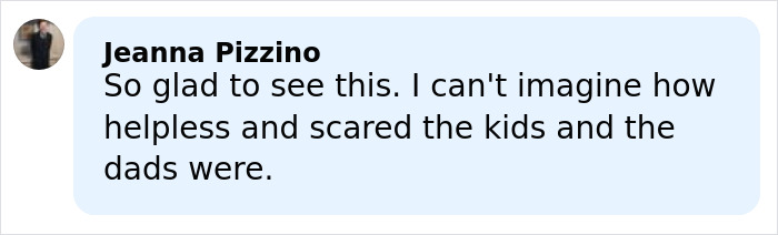 Comment from Jeanna Pizzino expressing relief and empathy for four missing kids returned to dad after doomsday abduction ordeal.