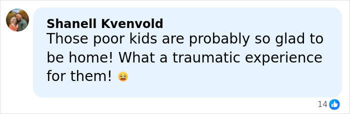 Comment expressing sympathy for four missing kids returned to their dad after a traumatic foreign orphanage ordeal.