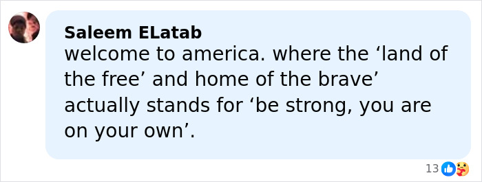 Facebook comment by Saleem ELATAB discussing the GoFundMe for James Van Der Beek&rsquo;s family and money manager debate.