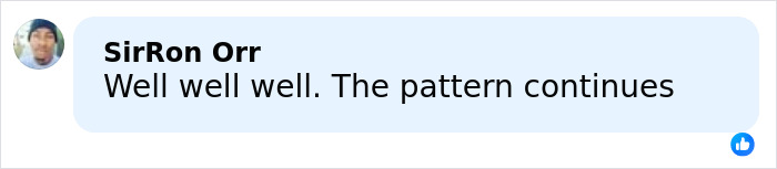 Comment from SirRon Orr stating well well well the pattern continues in a social media post about disturbing criminal history of Roberta Esposito's son. Comment from SirRon Orr stating well well well the pattern continues in a social media post about disturbing criminal history of Roberta Esposito's son.