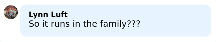 Comment by Lynn Luft saying so it runs in the family related to disturbing criminal history of Roberta Esposito's son after fatal hockey game attack Comment by Lynn Luft saying so it runs in the family related to disturbing criminal history of Roberta Esposito's son after fatal hockey game attack