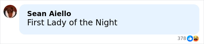 Comment by Sean Aiello reading First Lady of the Night, reflecting opinions on Melania Trump from a fresh poll.