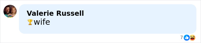 Screenshot of a social media comment mentioning wife with an emoji, related to Melania Trump and first ladies poll discussion.