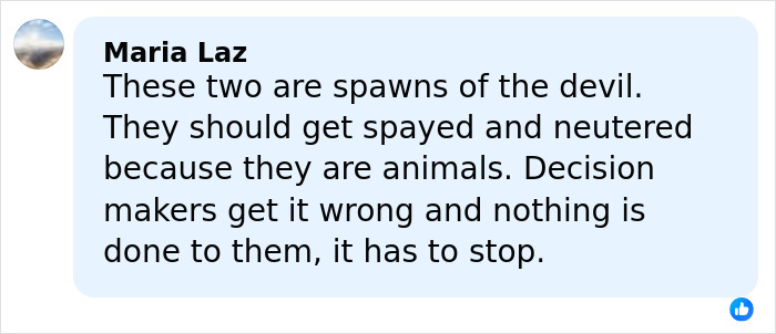 Comment expressing outrage over young parents after baby girl's tragic passing in horrifying exchange exposed online.