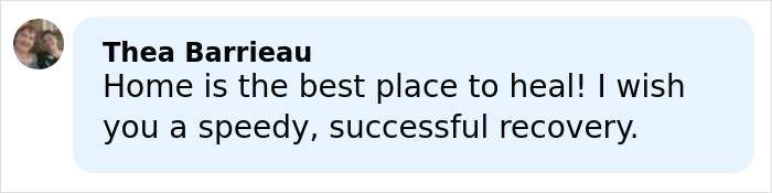 Thea Barrieau expressing support and wishing a speedy, successful recovery after Lindsey Vonn's Olympics accident backlash.