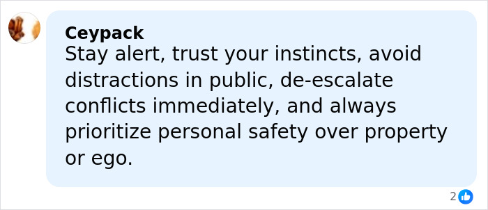 Comment warning about safety and de-escalating conflicts, related to Utah dance mom's texts and parent clash.