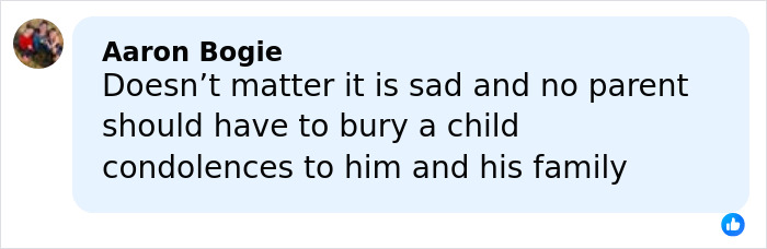 Facebook comment expressing condolences to Tommy Lee Jones&rsquo; family after his daughter&rsquo;s passing in a ritzy hotel.