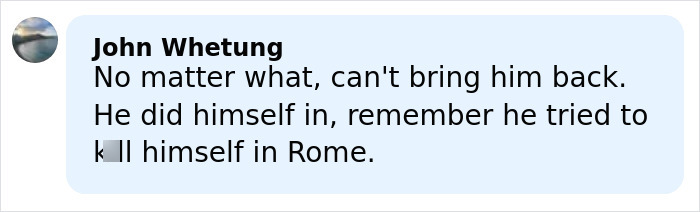 Commenter John Whetung responding to Kurt Cobain homicide claim with a statement about his death circumstances.