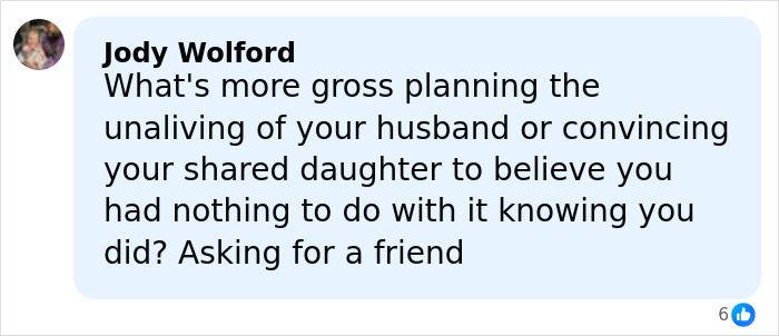 Comment text discussing Courtney Love's reaction to claims about Kurt Cobain's homicide in an online post.