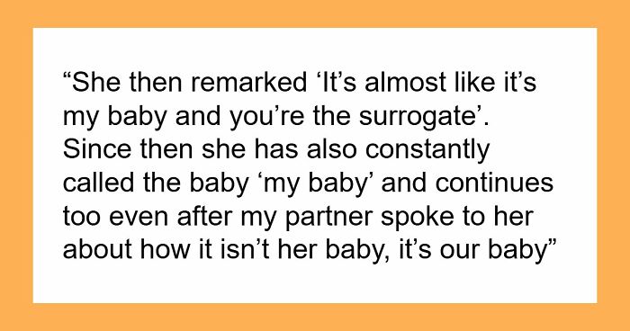 DIL Horrified By MIL’s Obsession With Her Baby, Snaps After Being Compared To A Surrogate For MIL