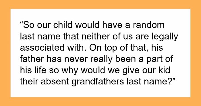 Guy Wants Baby To Have His Bio Dad’s Surname, GF Struggles With How To Tell Him It’s Not Even His