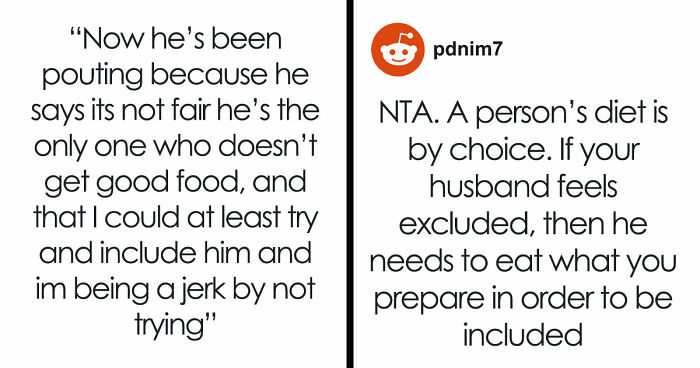 Frustrated Wife Vents, “Am I The Jerk For Making Myself Nice Meals And Not My Husband?”