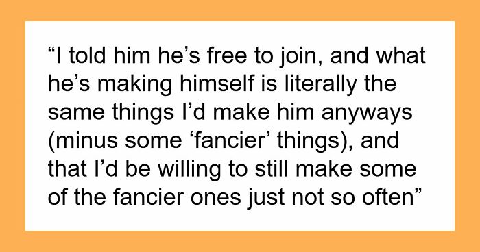 Wife Forced To Eat Unhealthy For Years Thanks To Manchild Hubby, Finally Puts Her Foot Down