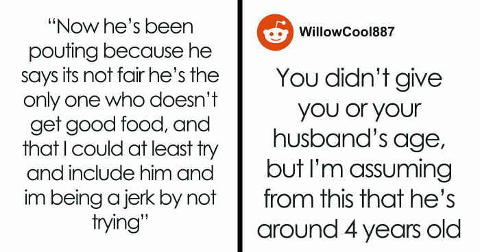 Wife Forced To Eat Unhealthy For Years Thanks To Manchild Hubby, Finally Puts Her Foot Down