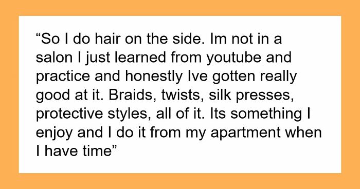 “AITJ For Refusing To Keep Doing My Cousins Hair For Free After She Told People I Was Overcharging?”