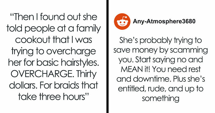 Entitled Lady Thinks She Can Get Free Hairstyles For Life, Trashes Cousin After She Charges $30
