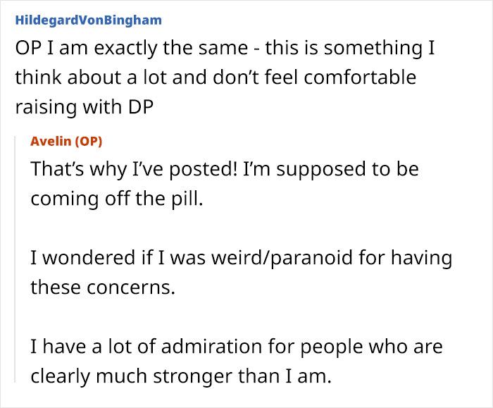 Online discussion about autism and motherhood, with a woman reconsidering becoming a mother due to cousin&rsquo;s autistic kids.