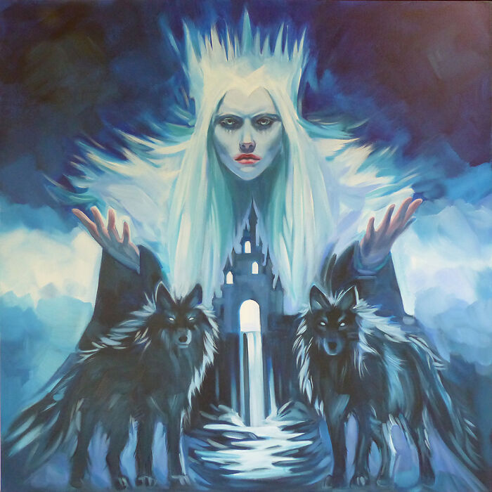 The Snow Queen: Here's My Glow In The Dark Painting