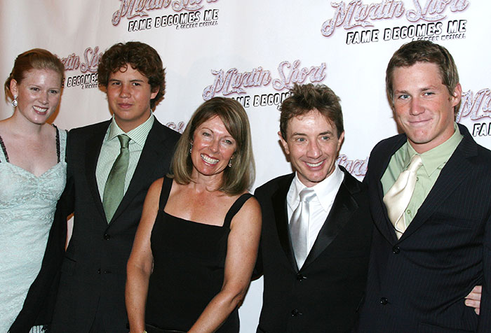 Martin Short and family at a red carpet event, highlighting Katherine's surprising name change before her passing. Martin Short and family at a red carpet event, highlighting Katherine's surprising name change before her passing.
